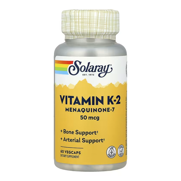 Вітамін К-2 Менахінон-7, 50 мкг, 60 капсул VegCaps