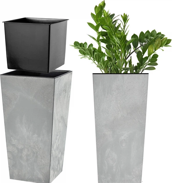 Donica ogrodowa Kadax Pesaro 19 cm Szary beton (K9928) - obraz 1