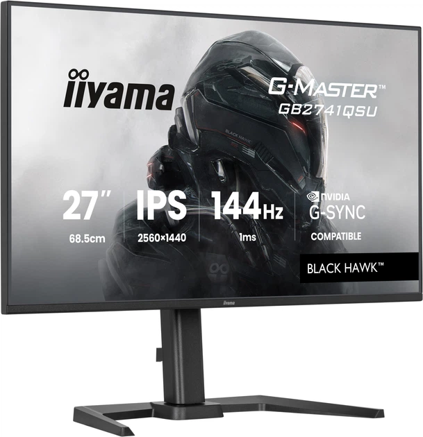 Monitor 27" iiyama G-Master Black Hawk GB2741QSU-B1 - obraz 3