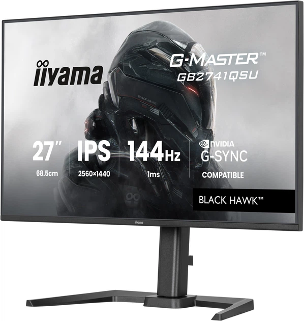 Monitor 27" iiyama G-Master Black Hawk GB2741QSU-B1 - obraz 4