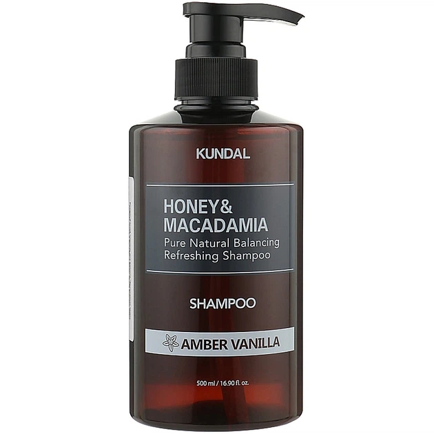 Шампунь для волосся Kundal Honey & Macadamia Amber Vanilla безсульфатний 500 мл