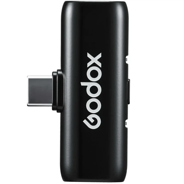 Беспроводной микрофон Godox WES2 Kit2 (2 микрофона) USB-C для iPhone 15/16/17 и Android с зарядным кейсом - Фото 4 Беспроводной микрофон Godox WES2 Kit2 (2 микрофона) USB-C для iPhone 15/16/17 и Android с зарядным кейсом - изображение 4