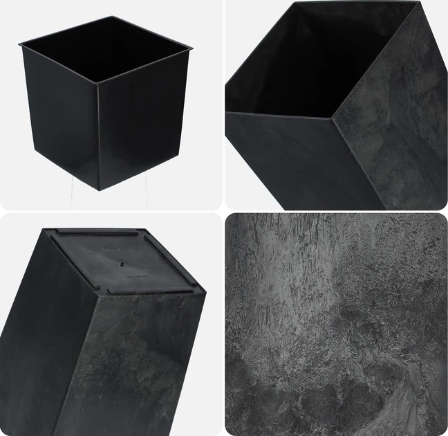 Donica ogrodowa Kadax Pesaro 25 cm Czarny beton (K9933) - obraz 4