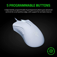 Миша Razer DeathAdder Essential USB White - Фото 2 Миша Razer DeathAdder Essential USB White - изображение 2