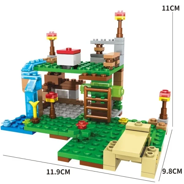 Конструктор Minecraft SJ82007 Битва на скелі 231 деталей Майнкрафт MineWorld My World - зображення 3
