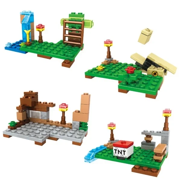 Конструктор Minecraft SJ82007 Битва на скелі 231 деталей Майнкрафт MineWorld My World - зображення 7