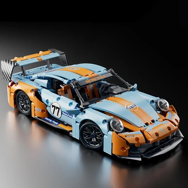 Конструктор спорткар PORSCHE 911 GALF гоночная машина 975 деталей - Фото 2 Конструктор спорткар PORSCHE 911 GALF гоночная машина 975 деталей - изображение 2