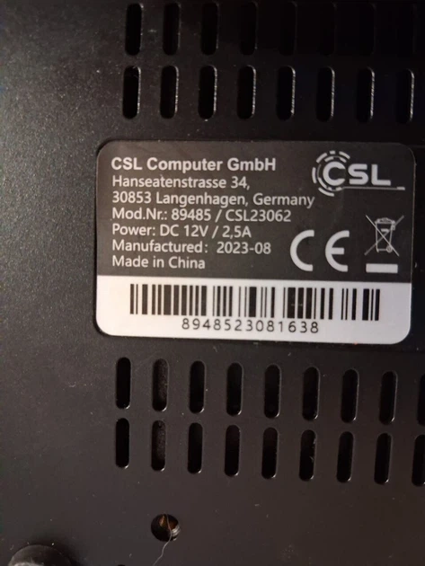 Неттоп CSL Narrow Box Premium 89485 CSL23062 USFF / Intel N200 (4 ядра по 1.8 - 3.7 GHz) / 8 GB DDR4 / 256 GB SSD / Intel UHD Graphics / DisplayPort / HDMI / Wi-Fi б/у - изображение 4