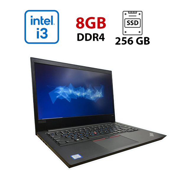 Ультрабук Lenovo ThinkPad E490 / 14" (1366х768) TN / Intel Core i3-8145U (2 (4) ядра по 2.1 - 3.9 GHz) / 8 GB DDR4 / 256 GB SSD / Intel UHD Graphics 620 / WebCam б/у - Фото 1 Ультрабук Lenovo ThinkPad E490 / 14" (1366х768) TN / Intel Core i3-8145U (2 (4) ядра по 2.1 - 3.9 GHz) / 8 GB DDR4 / 256 GB SSD / Intel UHD Graphics 620 / WebCam б/у - изображение 1