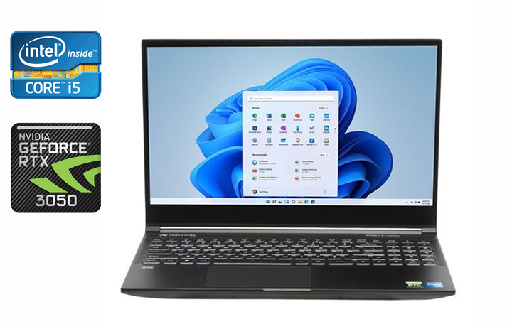 Игровой ноутбук Gateway GGNC51518 / 15.6" (1920x1080) IPS / Intel Core i5-11400H (6 (12) ядер по 2.7 - 4.5 GHz) / 16 GB DDR4 / 512 GB SSD / nVidia GeForce RTX 3050, 4 GB GDDR6, 128-bit / WebCam / Windows 11 б/у - Фото 1 Игровой ноутбук Gateway GGNC51518 / 15.6" (1920x1080) IPS / Intel Core i5-11400H (6 (12) ядер по 2.7 - 4.5 GHz) / 16 GB DDR4 / 512 GB SSD / nVidia GeForce RTX 3050, 4 GB GDDR6, 128-bit / WebCam / Windows 11 б/у - изображение 1