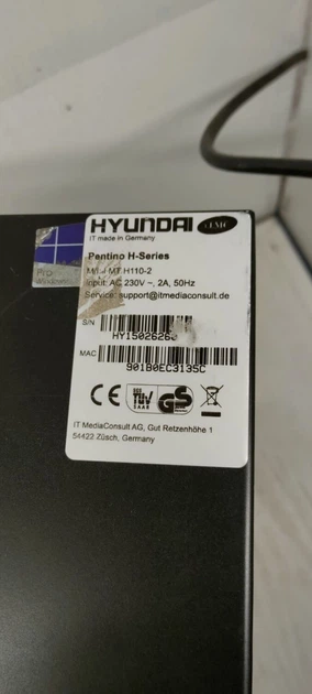 Компьютер Hyundai iTMC Pentino H110-2 Tower / Intel Core i3-6100 (2(4) ядра по 3.7 GHz) / 8 GB DDR4 / 320 GB HDD / GeForce GT 240, 1 GB GDDR3, 128-bit / DVD-ROM б/у - изображение 3