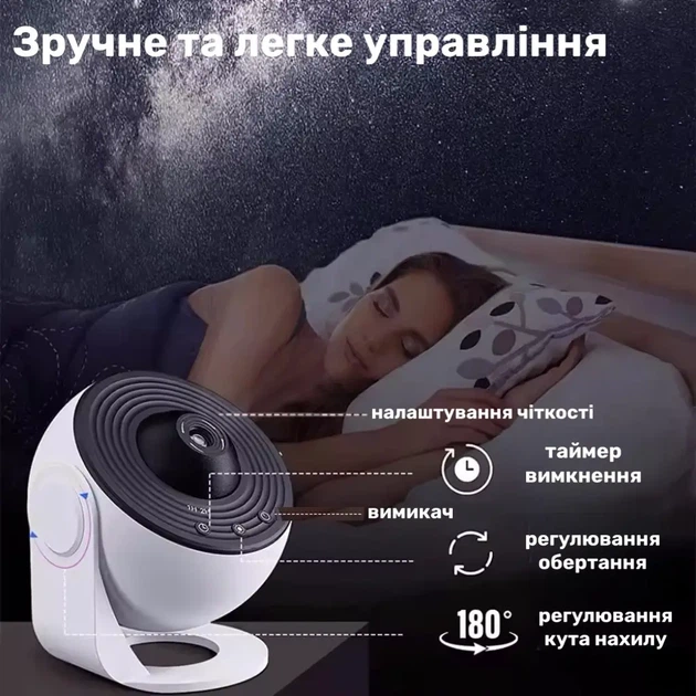 Ночник проектор звездного неба детский лазерный светильник 3д светодиодный ночной умный домашний планетарий 3d лампа галактика на потолке в детскую спальню для взрослых и детей с таймером выключения звездное небо - изображение 6