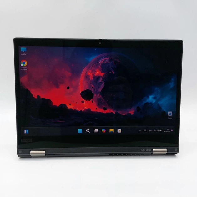 Ноутбук-трансформер Б-класс Lenovo ThinkPad L13 Yoga / 13.3" (1920x1080) IPS Touch / Intel Core i5-10210U (4 (8) ядра по 1.6 - 4.2 GHz) / 8 GB DDR4 / 512 GB SSD / Intel UHD Graphics for 10th Generation / WebCam / Win 11 Pro б/у - изображение 7