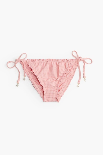 Купальні трусики H&M 1228973 рожевий жатка 40 - зображення 2