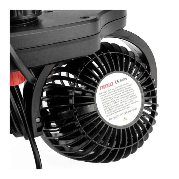Автомобільний вентилятор на підголівник AMIO USB 2x4 12V (03009/030097) - изображение 5