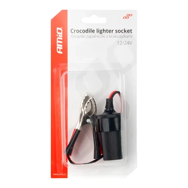 Перехідник прикурювача AMiO 12V/24V 15см (03803) - Фото 3 Перехідник прикурювача AMiO 12V/24V 15см (03803) - зображення 3