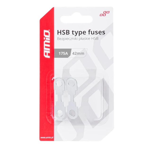Запобіжники плоскі стрічкові AMiO HSB 175А 2шт (03505/035054) - изображение 2