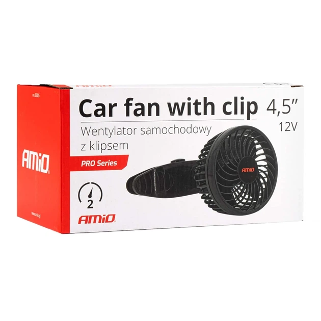 Автомобільний вентилятор з кліпсою AMiO 4.5" 12V (03005) - изображение 6