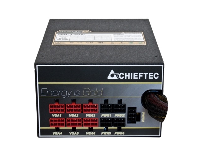 Блок живлення Chieftec Navitas 1250W 80+ Gold (GPM-1250C) Б/В - изображение 4