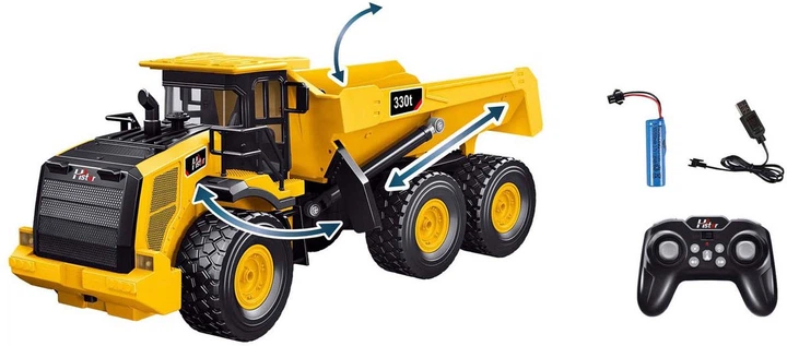 Будівельний автомобіль Hstar дистанційно керований з освітленням і звуком (8713218062792) - зображення 2