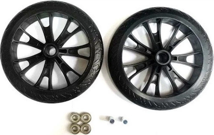 Zapasowy zestaw kół Hudora Crossover do hulajnóg BigWheel 205 (4005998857465) - obraz 2