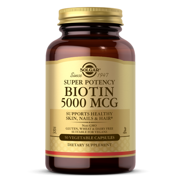 Біотин (вітамін B7) Solgar Biotin 5000 mcg (50 veg caps) - зображення 2