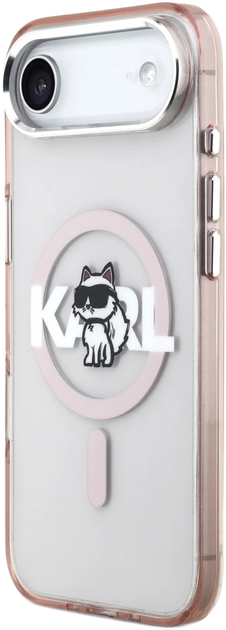 Панель Karl Lagerfeld IML Choupette Sketch Logo MagSafe для Apple iPhone 17 Air Pink (KLHMP17MHGCHGKBP) - зображення 2