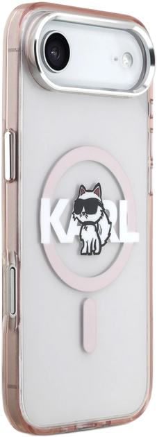 Панель Karl Lagerfeld IML Choupette Sketch Logo MagSafe для Apple iPhone 17 Air Pink (KLHMP17MHGCHGKBP) - зображення 3