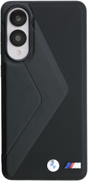 Панель BMW Leather Oversized Stripes MagSafe для Samsung Galaxy S25 Edge Black (BMHMPS25E24PUOCSK) - зображення 3