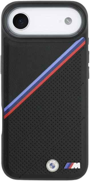 Панель BMW M Tricolor Metal Logo MagSafe для Apple iPhone 17 Air Black (BMHMP17M25PCSPEK) - зображення 3