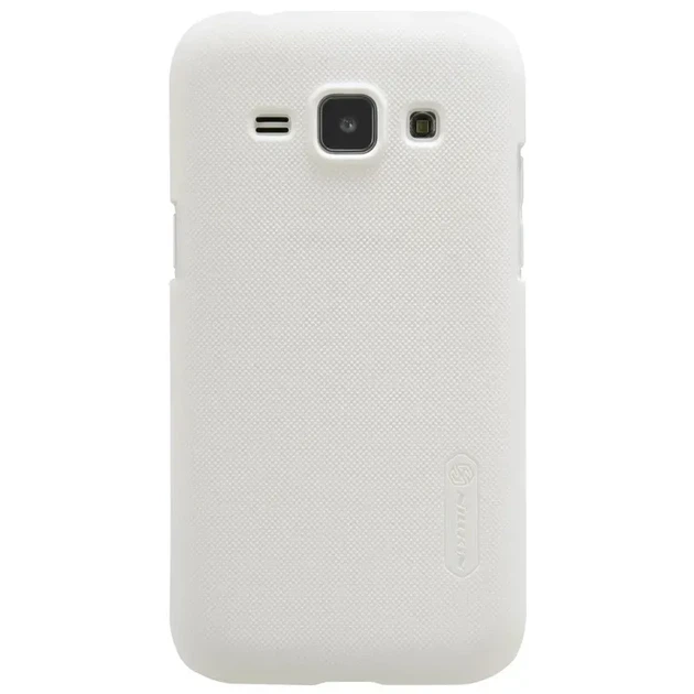 Чохол-накладка Nillkin Super Frosted Shield для Samsung J1 SM-J100H White + плівка - Фото 1 Чохол-накладка Nillkin Super Frosted Shield для Samsung J1 SM-J100H White + плівка - изображение 1