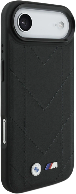 Панель BMW M Quilted Logo MagSafe для Apple iPhone 17 Air Black (BMHMP17M25PSECHK) - зображення 4