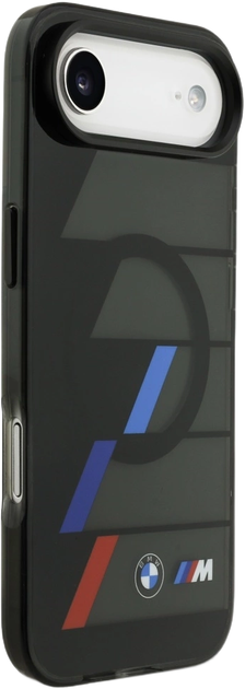 Панель BMW M IML Metal Buttons Tricolor Lines MagSafe для Apple iPhone 17 Air Black (BMHMP17M25HTTRIK) - зображення 4