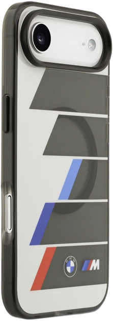 Панель BMW M IML Metal Buttons Tricolor Lines MagSafe для Apple iPhone 17 Air Grey (BMHMP17M25HTTRIA) - зображення 4