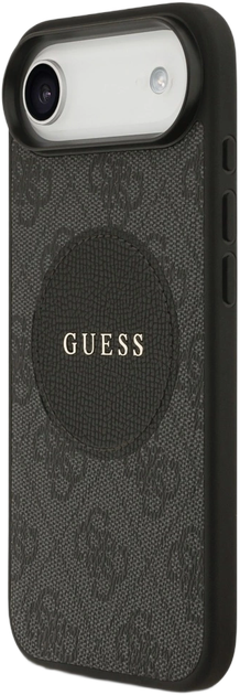 Панель Guess 4G Circle Classic Logo MagSafe для Apple iPhone 17 Air Black (GUHMP17MP4PGRSGK) - зображення 2