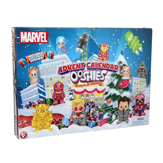 Набір ігрових фігурок OOSHIES – АДВЕНТ-КАЛЕНДАР МАРВЕЛ (24 фігурки) - зображення 2