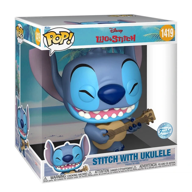 Ігрова фігурка FUNKO POP! серії "Jumbo" - СТІЧ З УКУЛЕЛЕ - Фото 2 Ігрова фігурка FUNKO POP! серії "Jumbo" - СТІЧ З УКУЛЕЛЕ - изображение 2