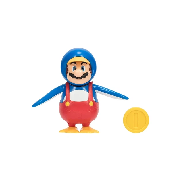 Ігрова фігурка з артикуляцією SUPER MARIO - МАРІО-ПІНГВІН (10 cm, з аксес.) - зображення 2