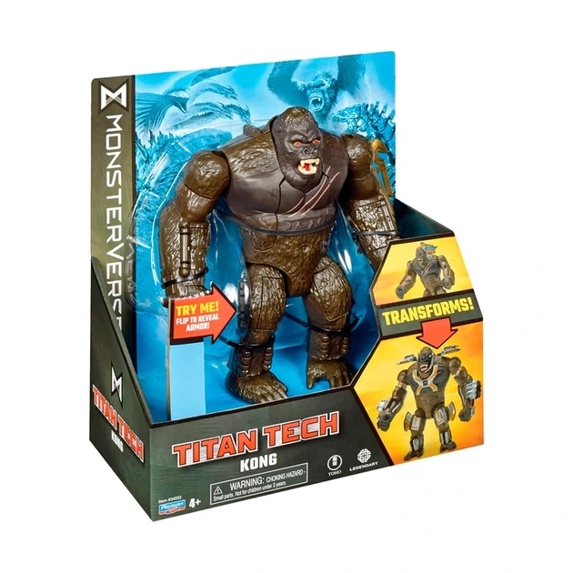 Фігурка GODZILLA VS. KONG серії «TITAN TECH» – КОНГ (20 cm) - Фото 7 Фігурка GODZILLA VS. KONG серії «TITAN TECH» – КОНГ (20 cm) - изображение 7