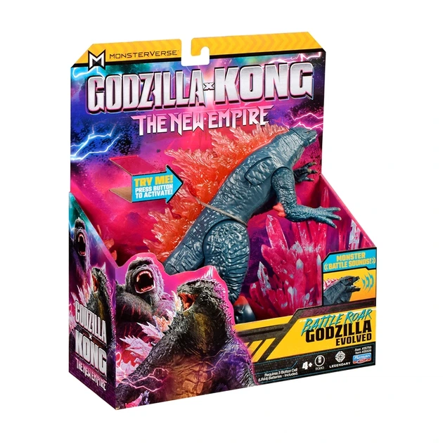 Фігурка GODZILLA X KONG – ҐОДЗІЛЛА ГОТОВА ДО БОЮ (18 cm, звук) - Фото 6 Фігурка GODZILLA X KONG – ҐОДЗІЛЛА ГОТОВА ДО БОЮ (18 cm, звук) - изображение 6