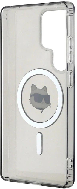 Панель Karl Lagerfeld Button Choupette Head Printed Logo MagSafe для Samsung Galaxy S25 Ultra Black (3666339449940) - зображення 6