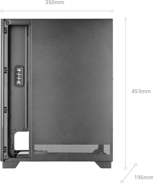 Obudowa Tacens Mars MC-PULSAR Black (TACMARS-MCPULSAR) - obraz 4
