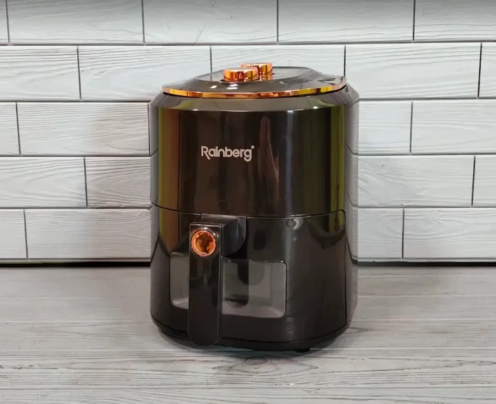 Безмасляная фритюрница для приготовления Rainberg RB-2242, 3800 Вт, с таймером до 30 минут, Черный - изображение 4