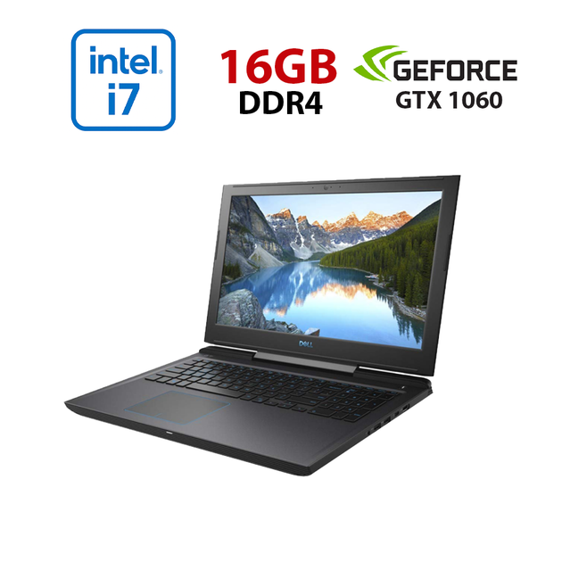 Игровой ноутбук Dell G7 7588 / 15.6" (1920x1080) IPS / Intel Core i7-8750H (6 (12) ядер по 2.2 - 4.1 GHz) / 16 GB DDR4 / 360 GB SSD / nVidia GeForce GTX 1060, 6 GB GDDR5, 192-bit / WebCam б/у - Фото 1 Игровой ноутбук Dell G7 7588 / 15.6" (1920x1080) IPS / Intel Core i7-8750H (6 (12) ядер по 2.2 - 4.1 GHz) / 16 GB DDR4 / 360 GB SSD / nVidia GeForce GTX 1060, 6 GB GDDR5, 192-bit / WebCam б/у - изображение 1