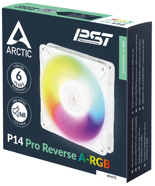Вентилятор Arctic P14 PRO 140MM Reverse A-RGB White (ACFAN00324A) - изображение 6