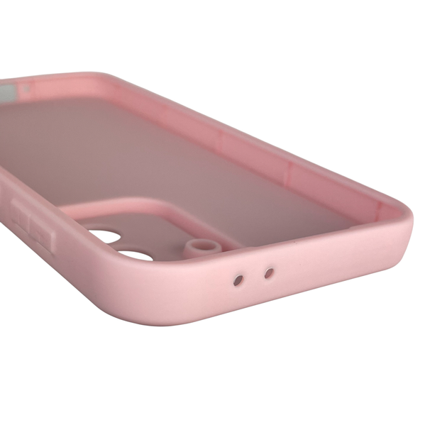 Чохол силіконовий оригінальний Soft Touch з 3D принтом милий ведмедик для Samsung Galaxy A36 5G (SM-A366U) рожевий (Повний захист камери) - зображення 5