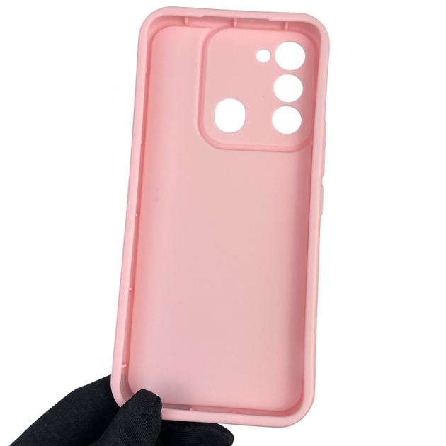 Чехол силиконовый Soft Touch с 3D принтом Украина для TECNO Spark Go 2022 (KG5m) розовый (Полная защита камеры) - изображение 3
