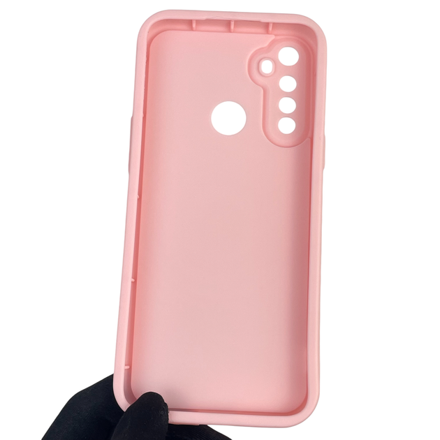 Чохол силіконовий Soft Touch з 3D принтом для Realme 5 рожевий (Повний захист камери) - зображення 2