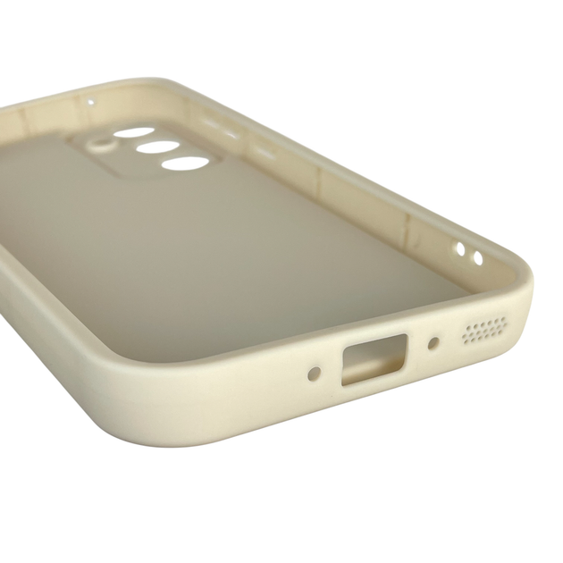 Чехол силиконовый Soft Touch с 3D принтом для Samsung Galaxy A35 5G (SM-A356B) молочный (Полная защита камеры) - изображение 4