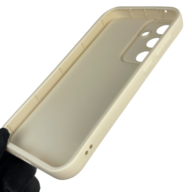 Чехол силиконовый Soft Touch с 3D принтом для Samsung Galaxy A35 5G (SM-A356B) молочный (Полная защита камеры) - изображение 5